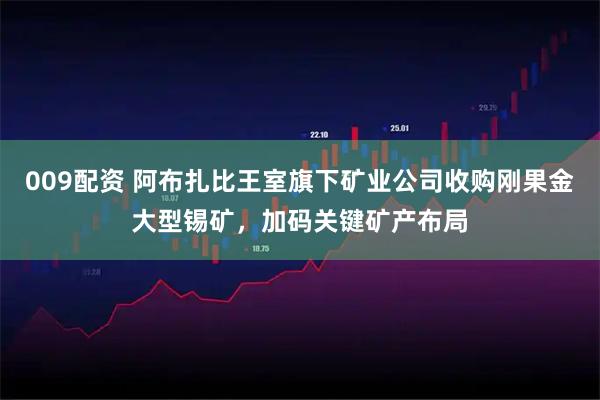 009配资 阿布扎比王室旗下矿业公司收购刚果金大型锡矿，加码关键矿产布局