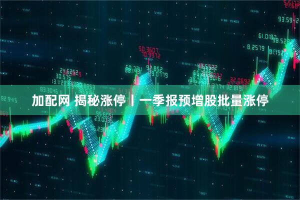 加配网 揭秘涨停丨一季报预增股批量涨停